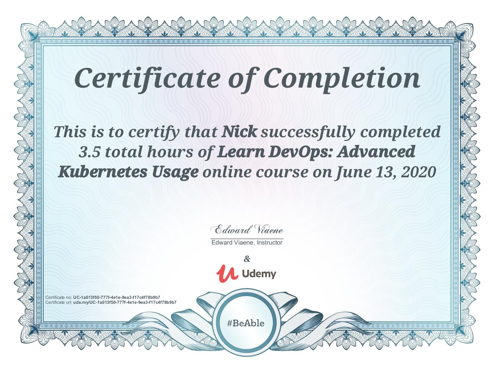 Learn DevOps- Advanced Kubernetes Usage